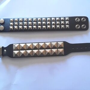 Vintage Leather Studded Bracelets